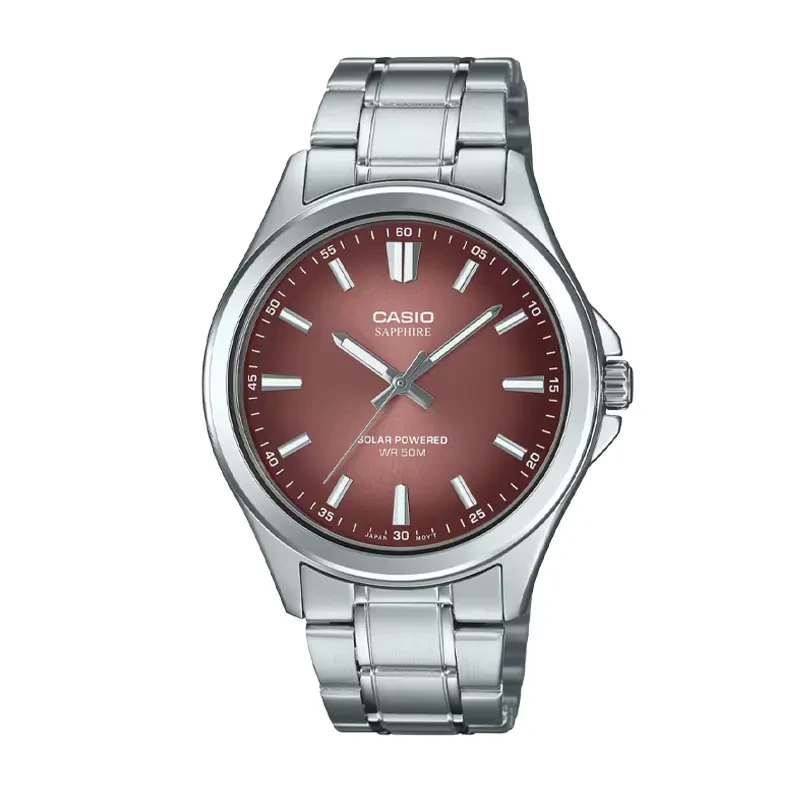 Casio Enticer Japan Solar Brown Dial Men's Watch- MTS-RS100D-5A